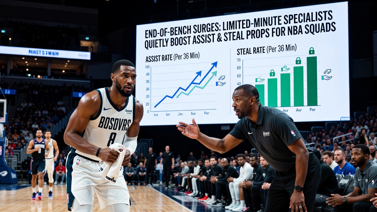 Close-up of an NBA specialist defender creating a steal opportunity in transition during a January contest