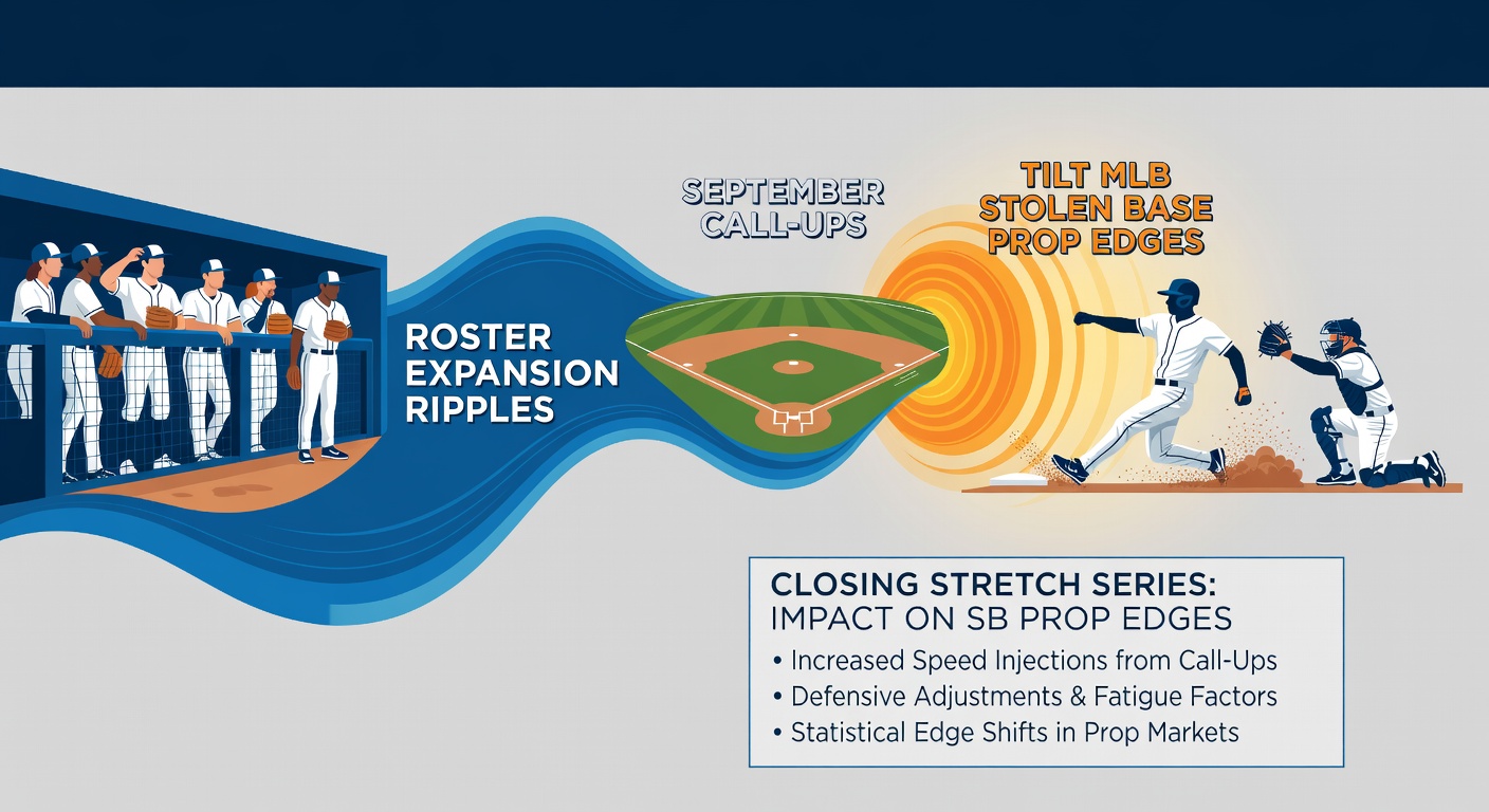 MLB players on base during a late-season game with expanded rosters in action