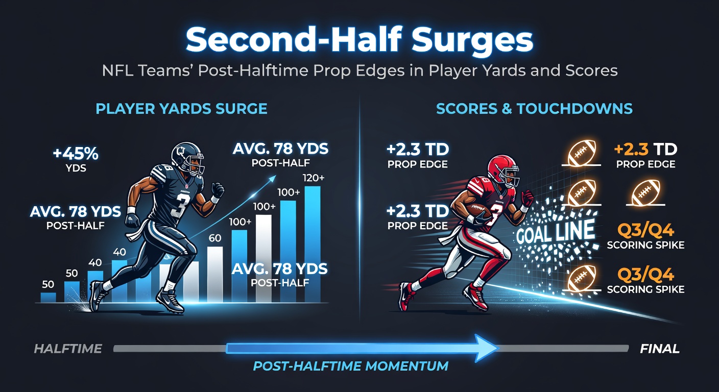 Running back breaking free for big yards in the late stages of an NFL game