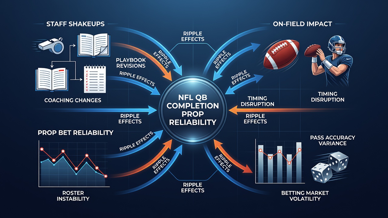 NFL coaching staff meeting with quarterback during practice session