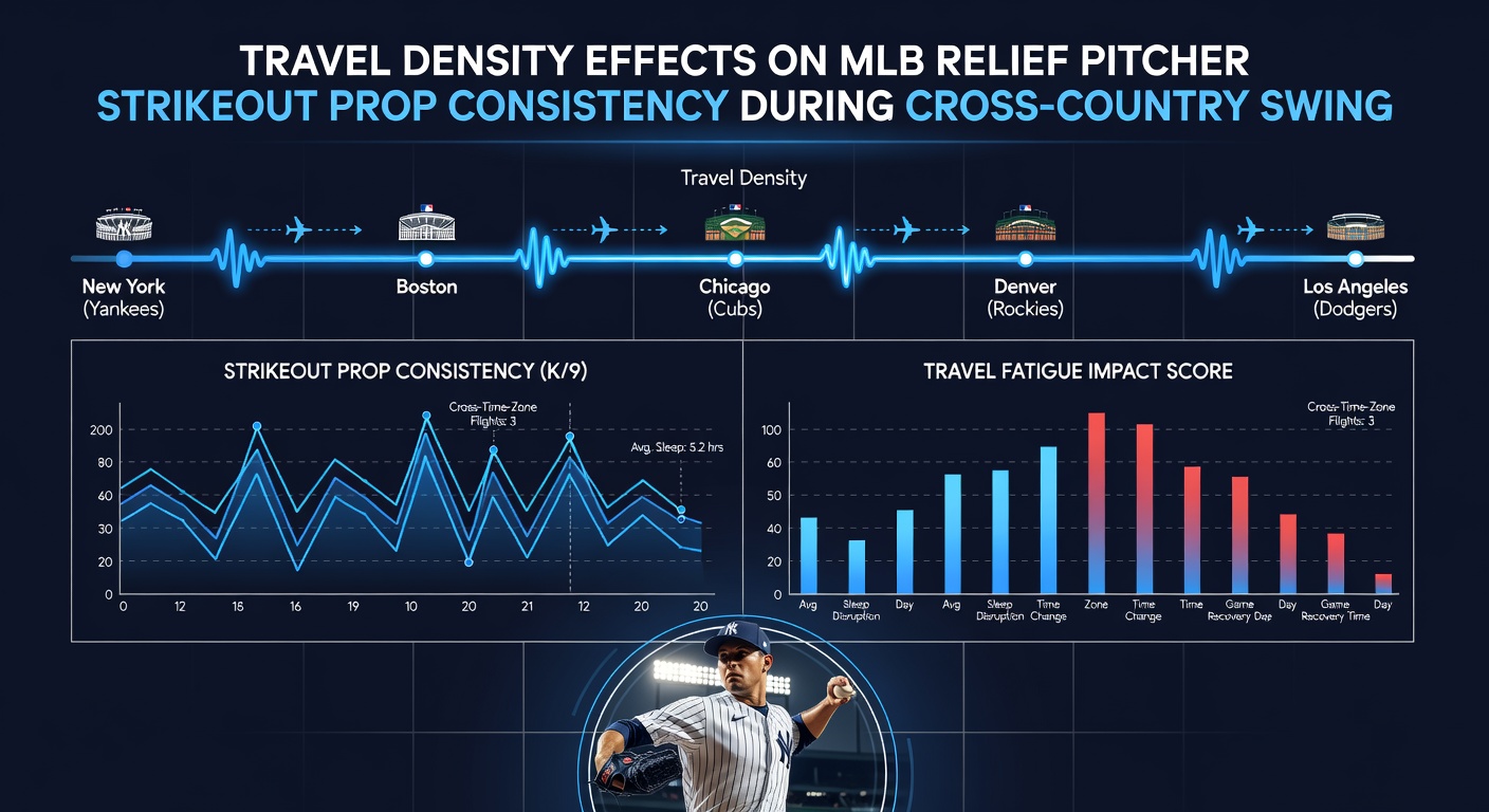 Relief pitcher warming up in a bullpen after long-distance travel