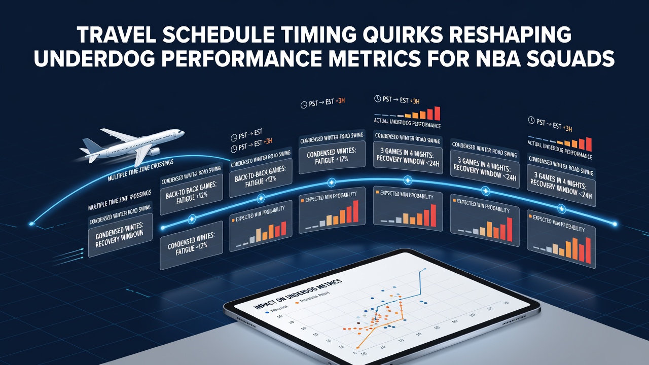 NBA teams navigating winter travel across time zones during condensed road schedules