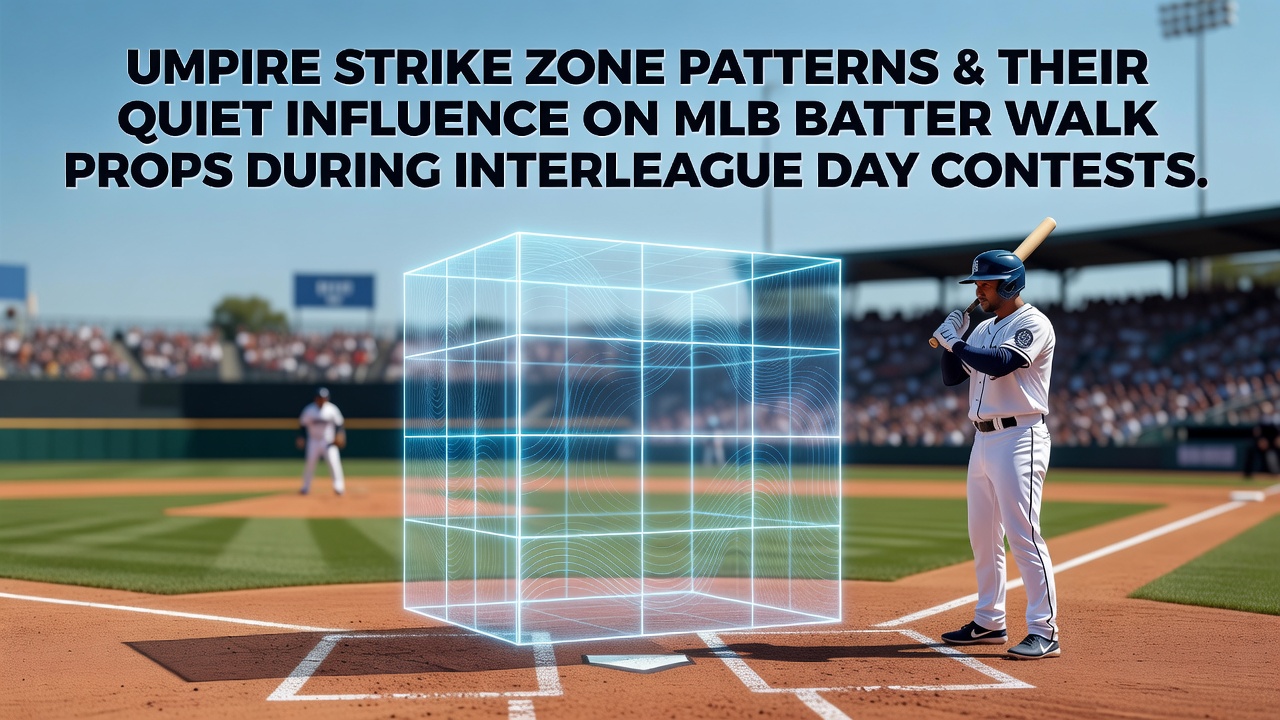 Umpire calling a borderline pitch during an MLB interleague day game with batter at the plate