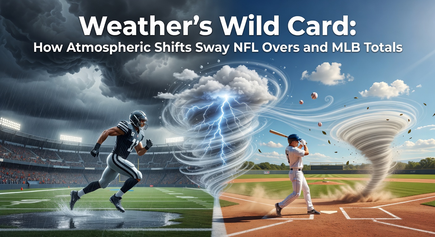 A stormy NFL game with players battling wind and rain, highlighting weather's impact on scoring plays